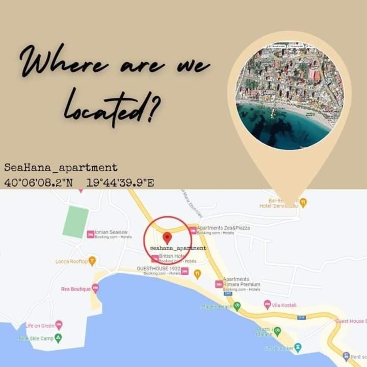Seahana Apartment Himare Bagian luar foto